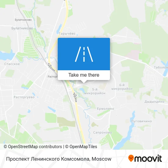 Проспект Ленинского Комсомола map