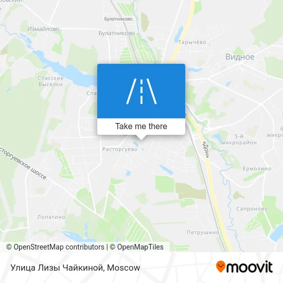Улица Лизы Чайкиной map