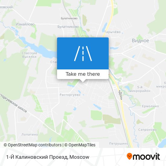 1-Й Калиновский Проезд map