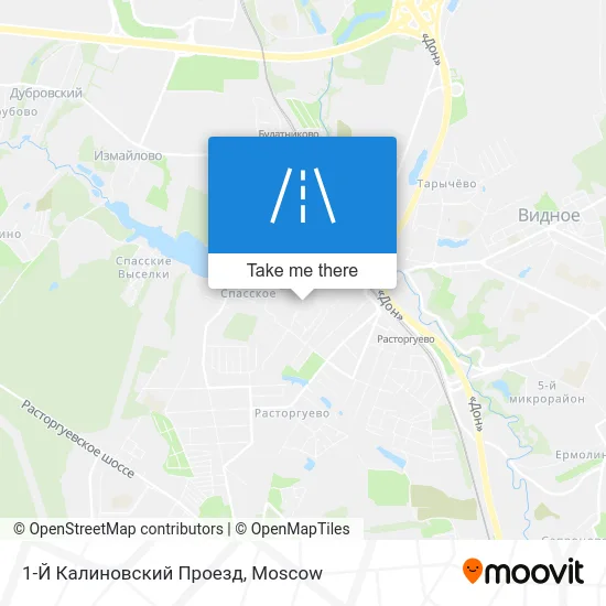 1-Й Калиновский Проезд map