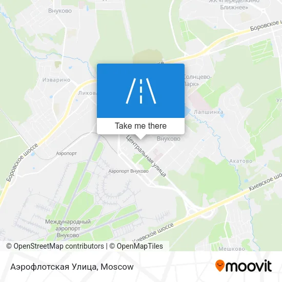 Аэрофлотская Улица map