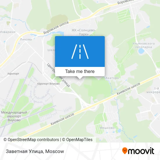 Заветная Улица map