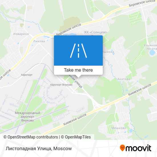 Листопадная Улица map