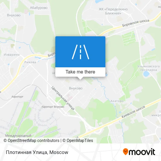 Плотинная Улица map