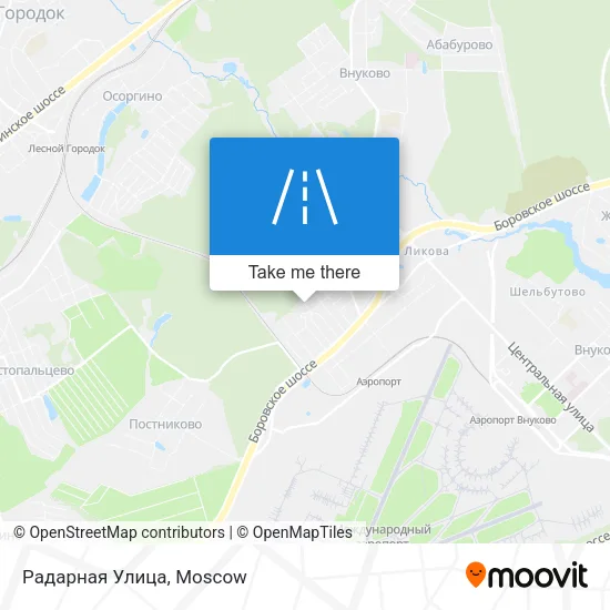 Радарная Улица map