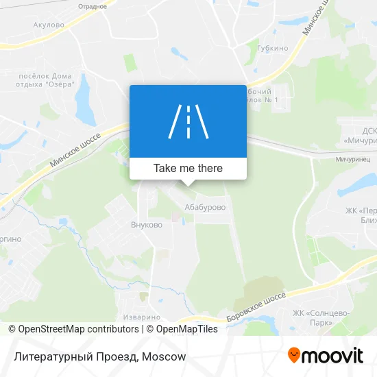 Литературный Проезд map