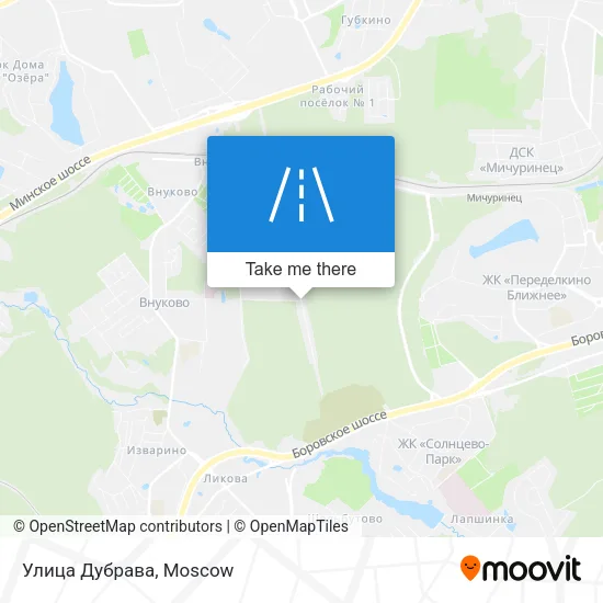 Улица Дубрава map