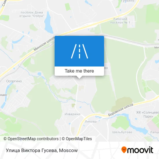 Улица Виктора Гусева map