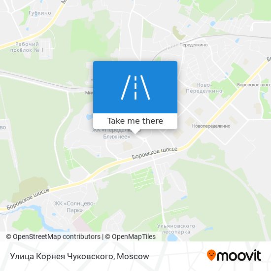 Улица Корнея Чуковского map