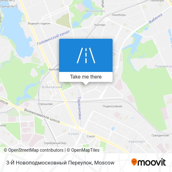 3-Й Новоподмосковный Переулок map