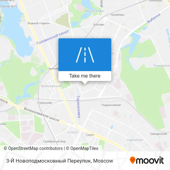 3-Й Новоподмосковный Переулок map