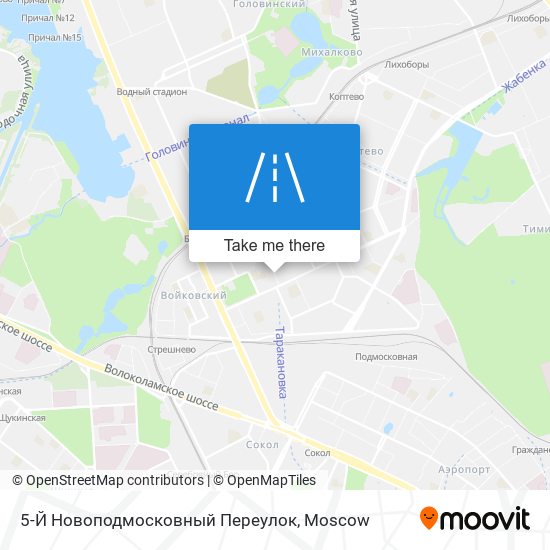5-Й Новоподмосковный Переулок map