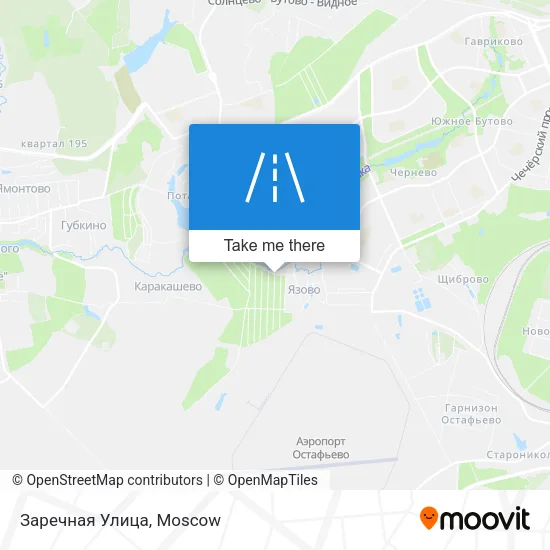 Заречная Улица map