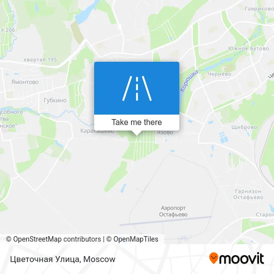 Цветочная Улица map