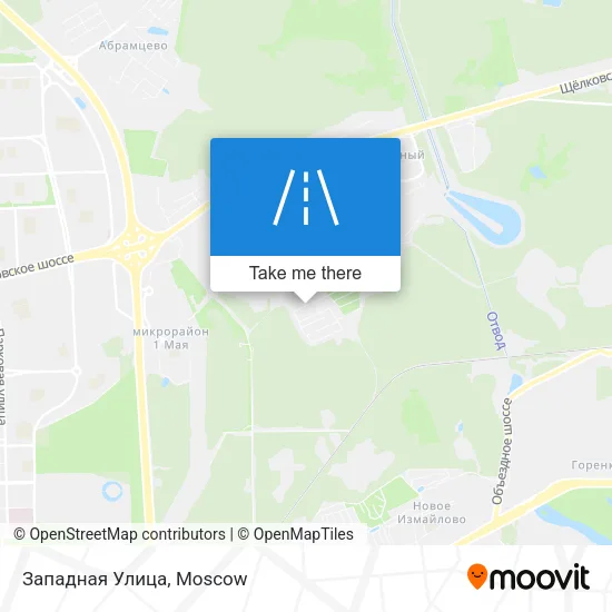 Западная Улица map