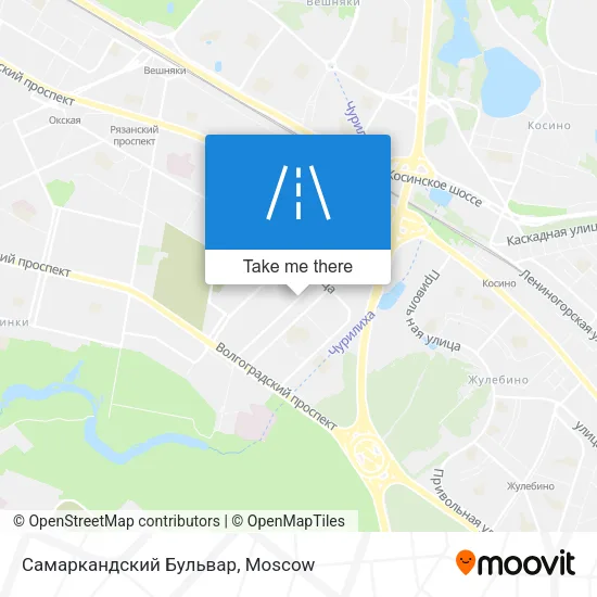 Самаркандский Бульвар map