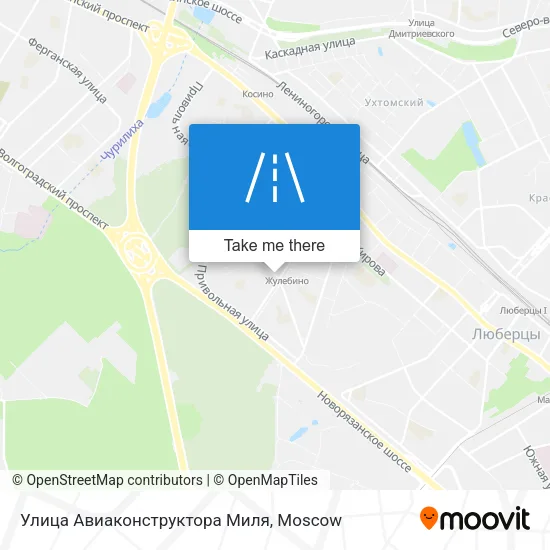 Улица Авиаконструктора Миля map