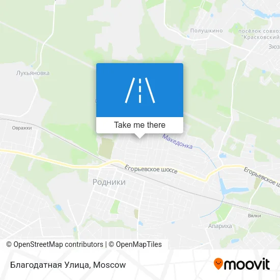 Благодатная Улица map