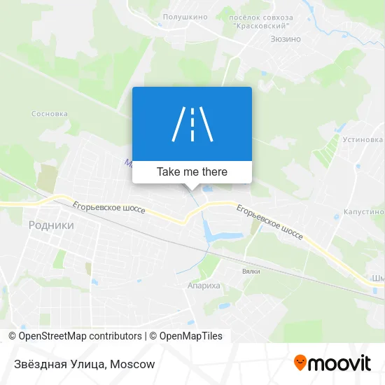 Звёздная Улица map