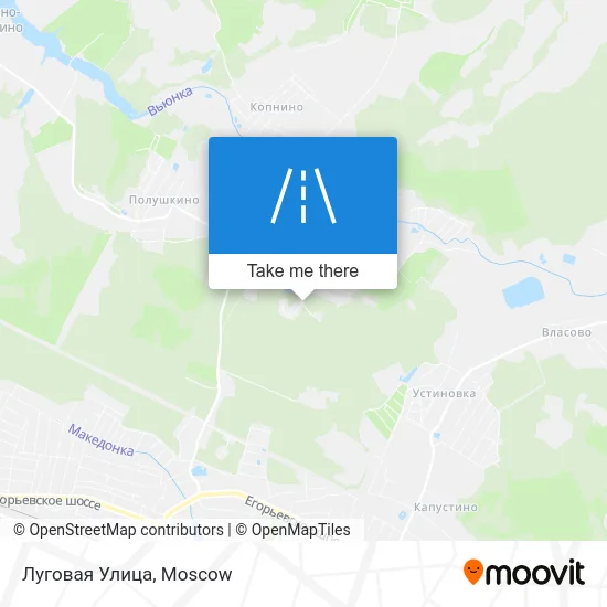 Луговая Улица map