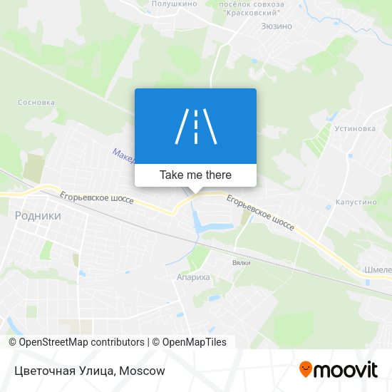 Цветочная Улица map