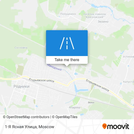1-Я Ясная Улица map