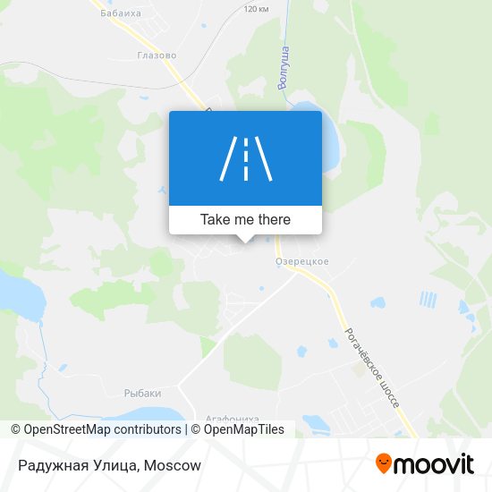 Радужная Улица map