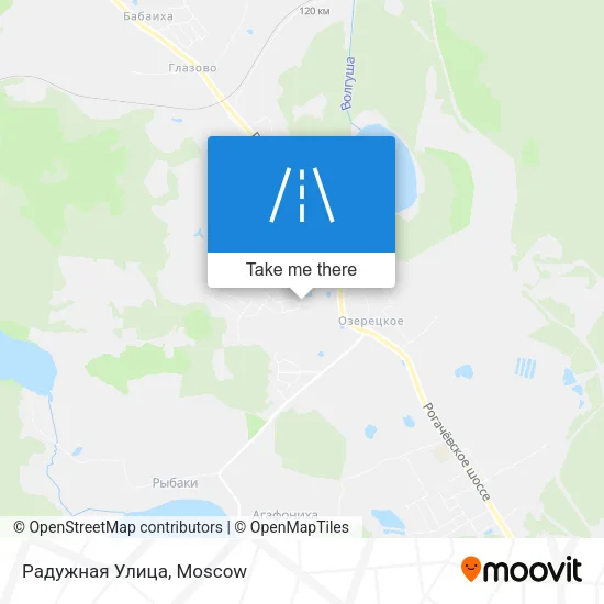 Радужная Улица map