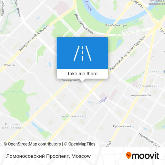 Ломоносовский Проспект map