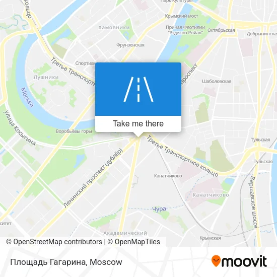 Площадь Гагарина map