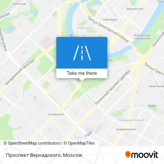 Проспект Вернадского map