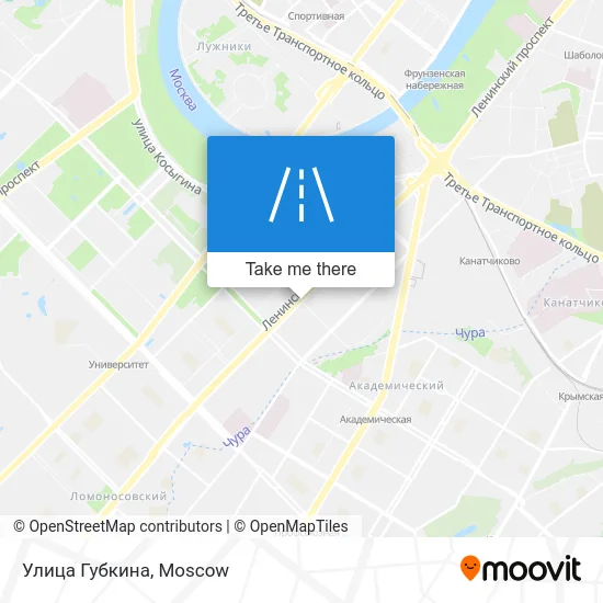 Улица Губкина map