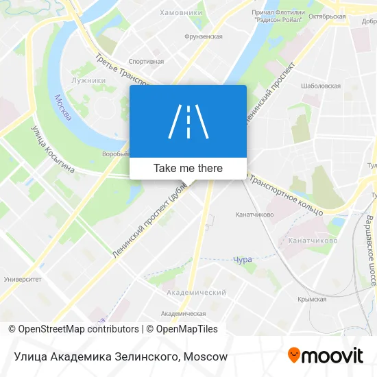 Улица Академика Зелинского map