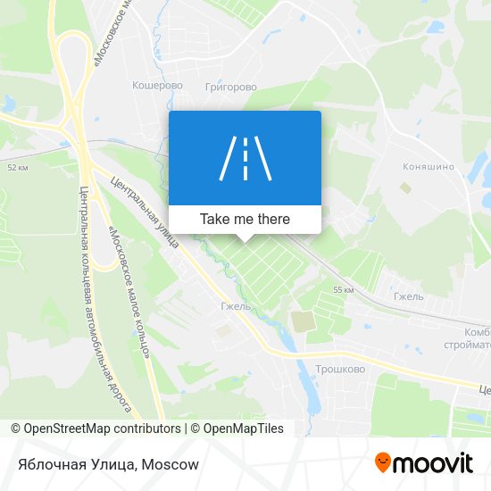 Яблочная Улица map