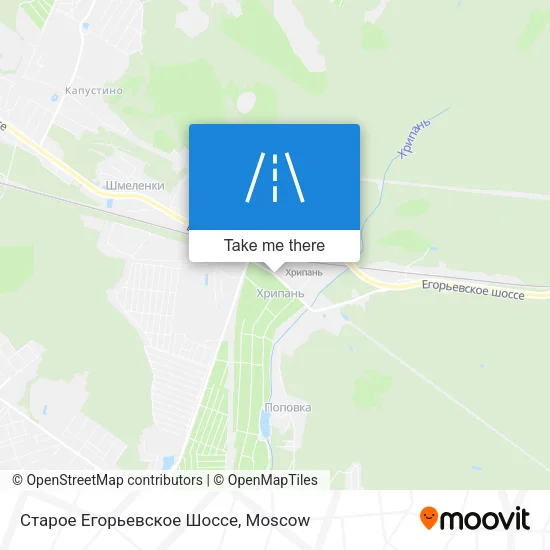 Старое Егорьевское Шоссе map