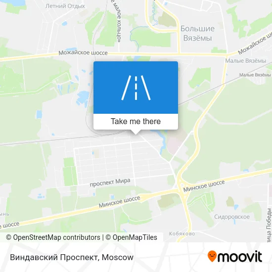Виндавский Проспект map