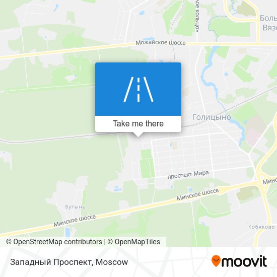 Западный Проспект map