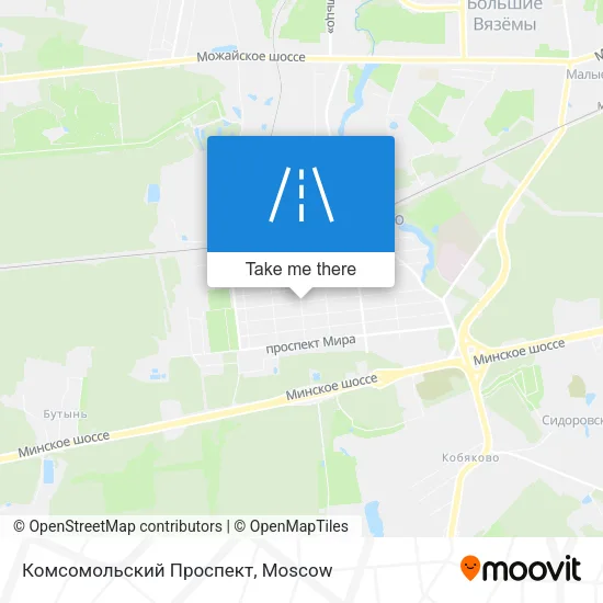 Комсомольский Проспект map