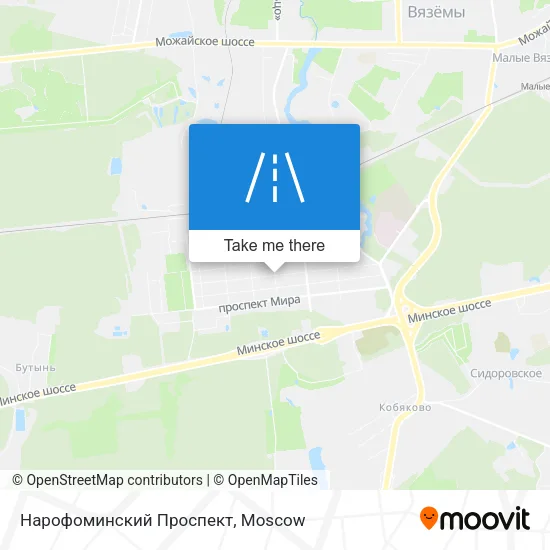 Нарофоминский Проспект map