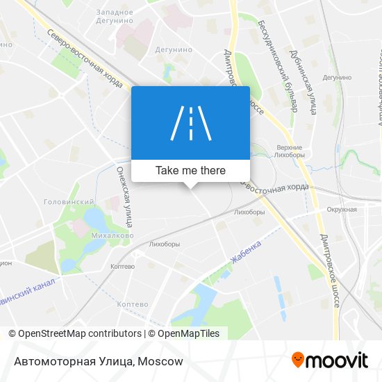 Автомоторная Улица map