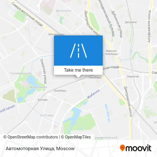 Автомоторная Улица map