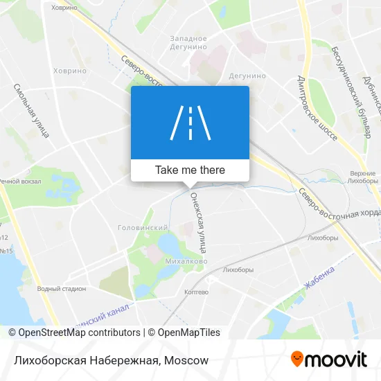 Лихоборская Набережная map