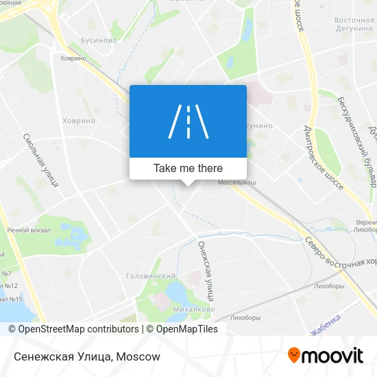 Сенежская Улица map