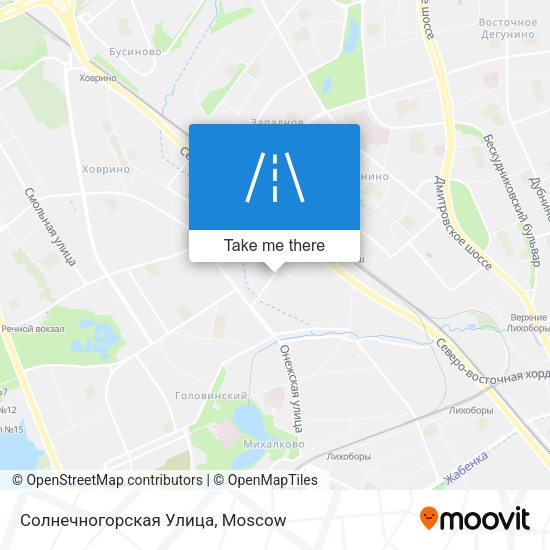 Солнечногорская Улица map