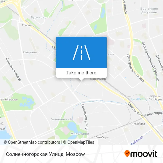 Солнечногорская Улица map