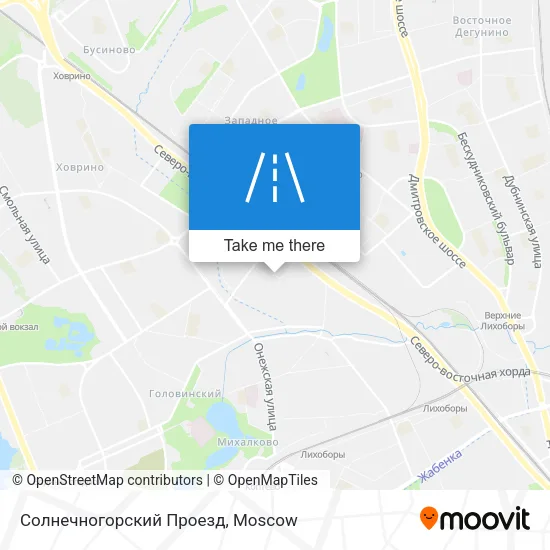 Солнечногорский Проезд map