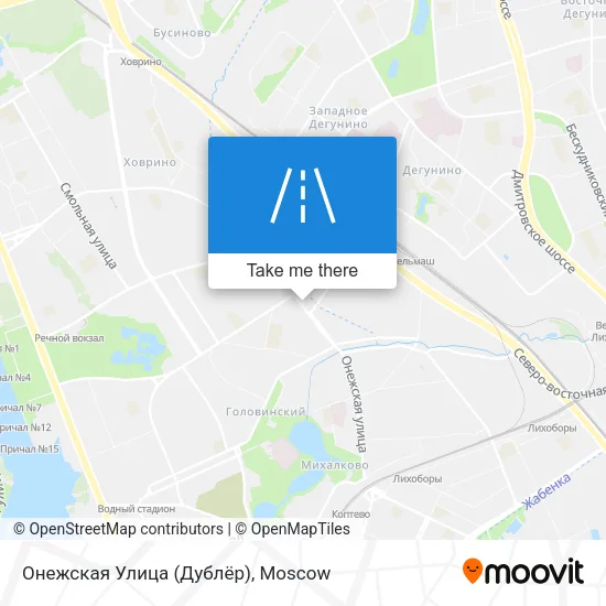 Онежская Улица (Дублёр) map