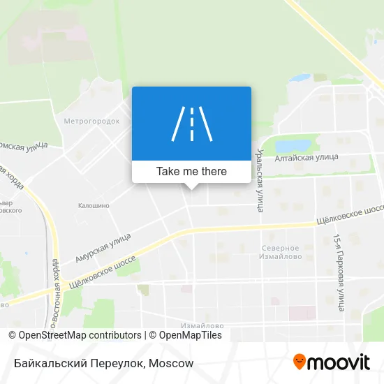 Байкальский Переулок map