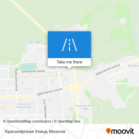 Красноярская Улица map