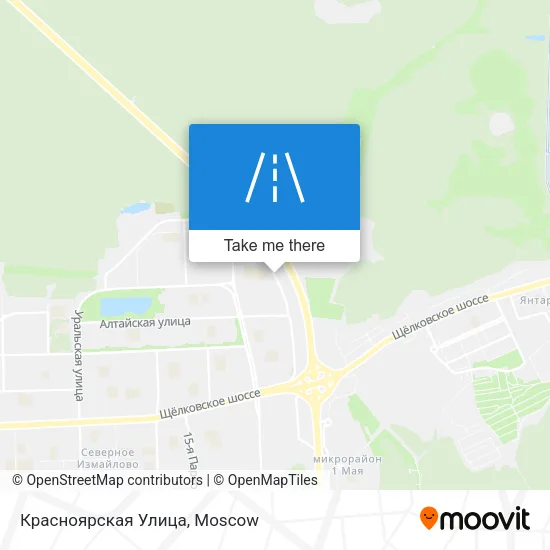 Красноярская Улица map